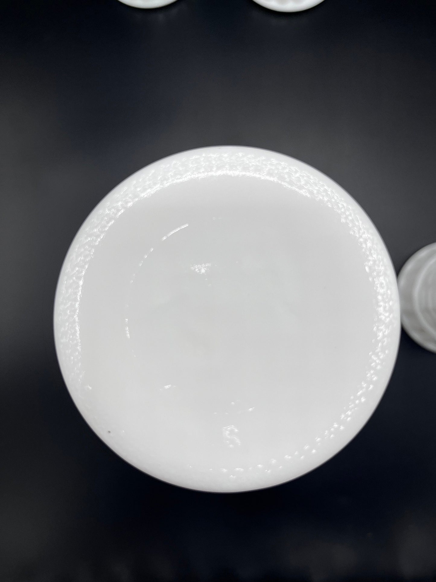 Vintage Milk Glass Stars and Bars Bud Vase by Anchor Hocking 9" Set of 4 | White Pressed Glass