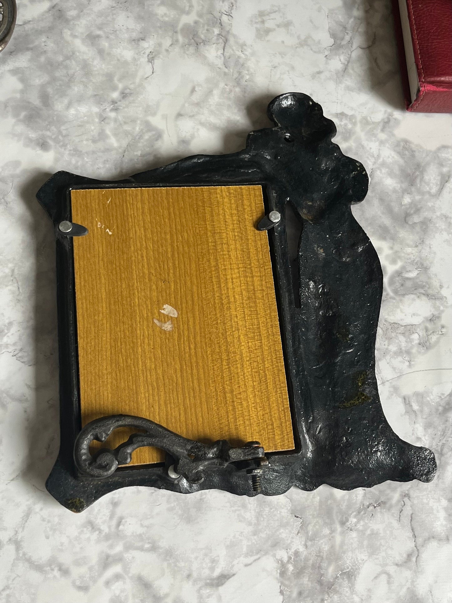 Antique Bronze Art Nouveau Picture Frame Victorian Woman Tabletop Photo Frame Ornate Vintage Decor Elegant Display for Photos or Art 4"x6"