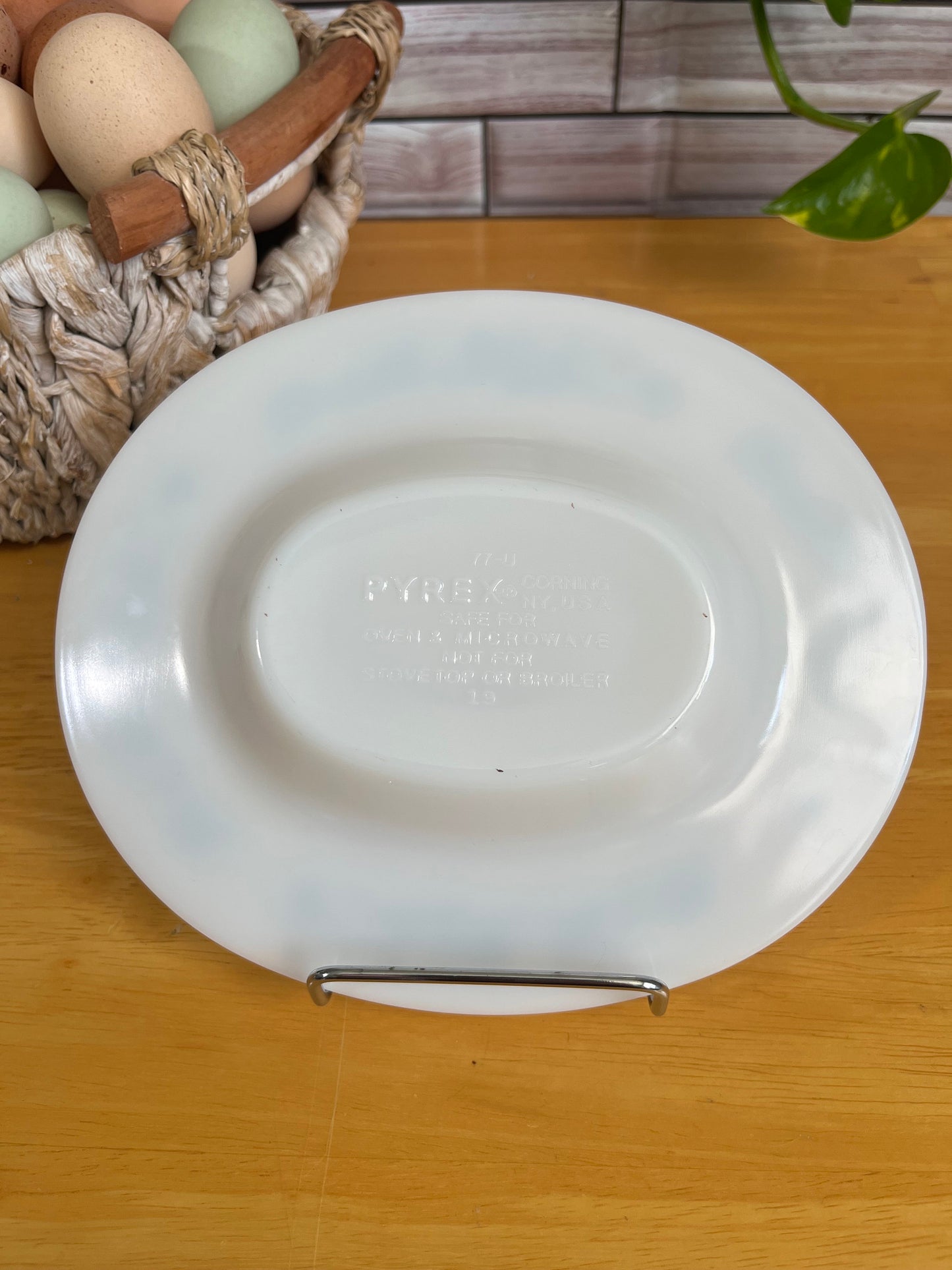 Vintage Pyrex Gravy Boat Underplate "Old Town / Blue Onion" Corelle Corningware No. 77-U | Cottagecore Kitchen Decor